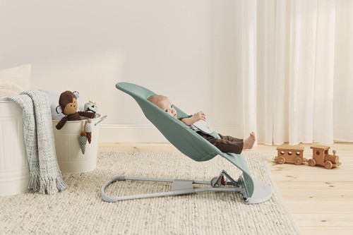 BABYBJORN Bouncer Balance Soft Light sage/Grey, Woven/Jersey