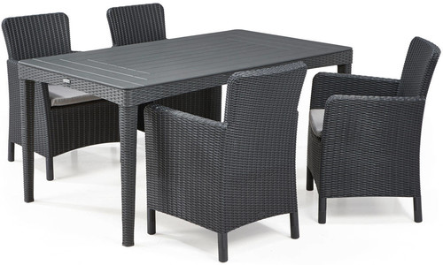 Outdoor Dining Table GIRONA 160 cm, graphite