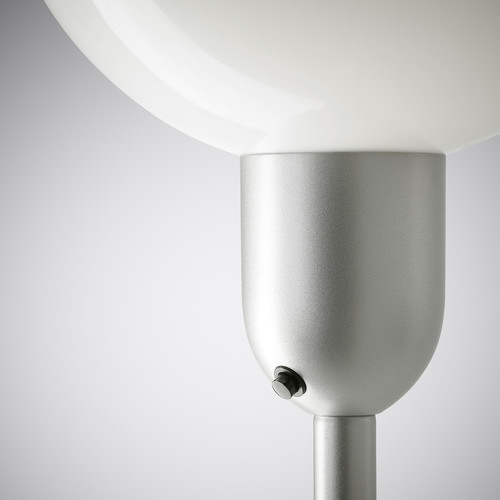 HEKTOGRAM Floor uplighter/reading lamp, silver-colour, white