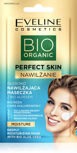 Eveline Bio Organic Perfect Skin Deeply Moisturizing Mask with Bio Aloe Vera 8ml