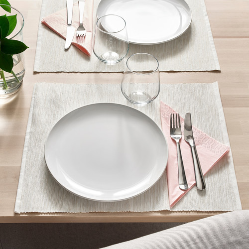 GODMIDDAG Plate, white, 26 cm