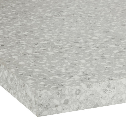 SÄLJAN Worktop, light grey mineral effect, laminate, 186x3.8 cm