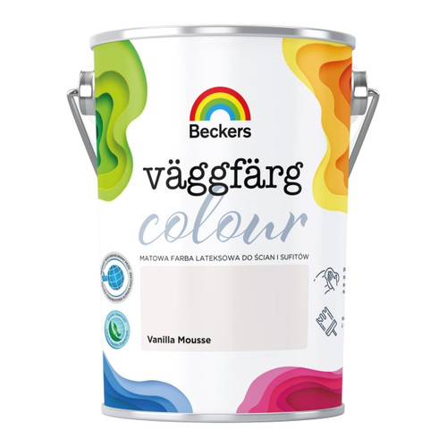 Beckers Matt Latex Paint Vaggfarg Colour 5l vanilla mousse