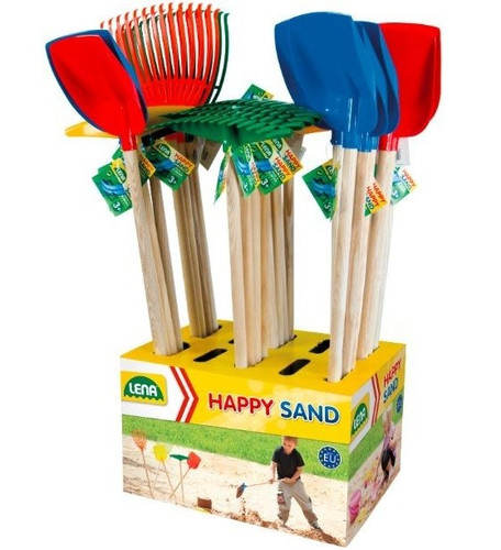 Lena Garden Tools for Children 60cm Display 24pcs, assorted colours, 3+