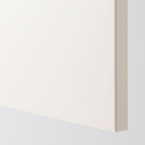 METOD High cabinet for fridge w 2 doors, white/Veddinge white, 60x60x220 cm