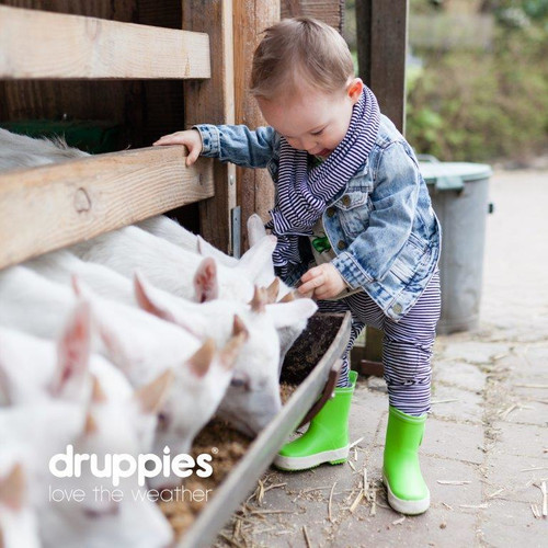 Druppies Rainboots Wellies for Kids Fashion Boot Size 21, dark grey
