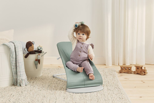 BABYBJORN Bouncer Balance Soft Light sage/Grey, Woven/Jersey