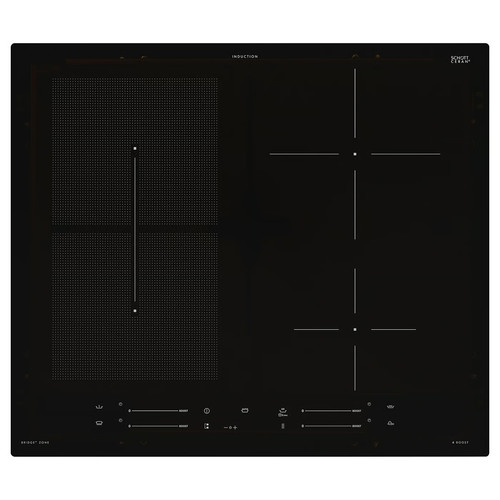 SMAKLIG Induction hob, black IKEA 500 black, 59 cm