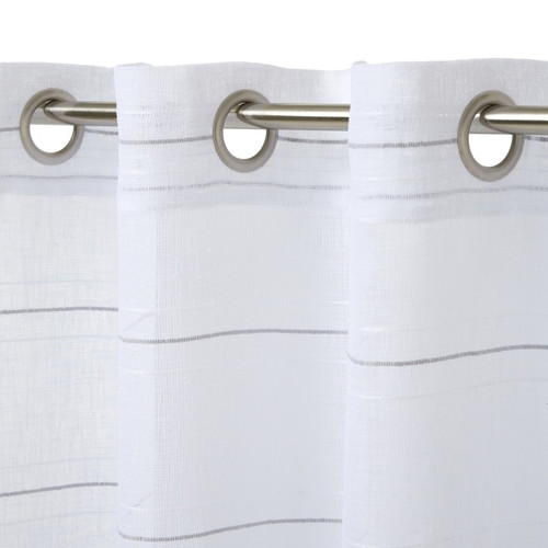 Curtain GoodHome Rizal 140x260cm, white