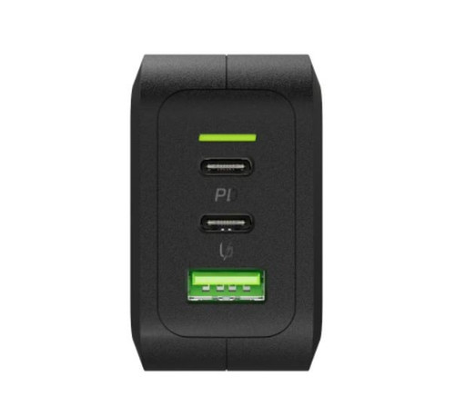 GreenCell Charger 65W EU Plug PD 3.0 QC 3.0 2xUSB-C 1xUSB-A