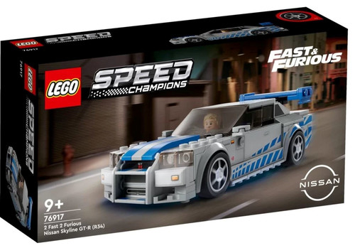 LEGO Speed Champions 2 Fast 2 Furious Nissan Skyline GT-R (R34) 9+