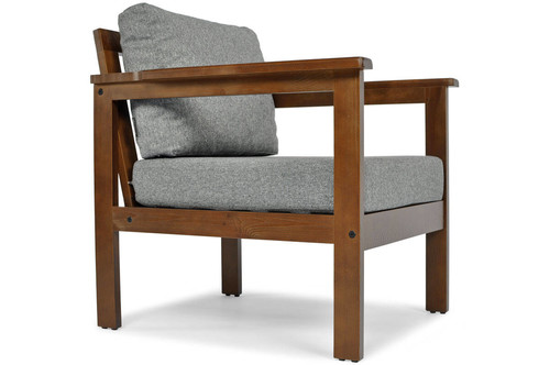 Outdoor Armchair BELLA, brown/graphite