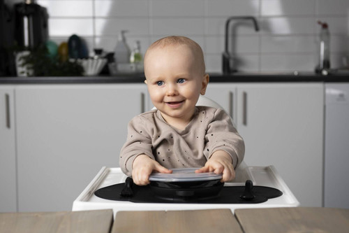 Herobility - Eco Baby Plate - Black 6m+