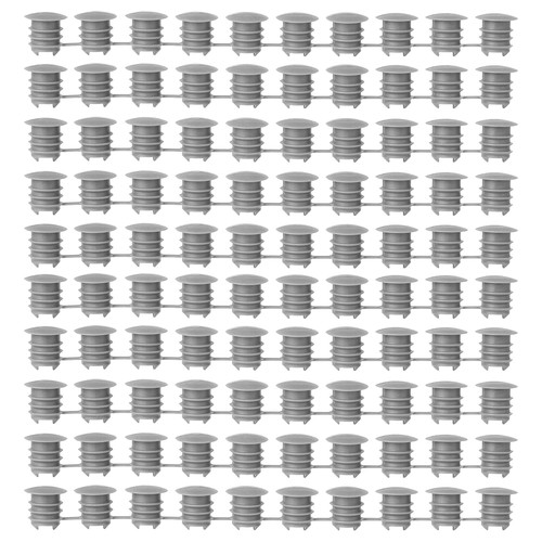 KOMPLEMENT Cover cap, dark grey, 100 pack