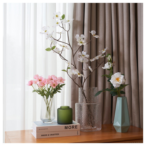 SMYCKA Artificial spray, in/outdoor/Dogwood white, 100 cm