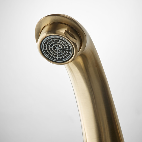 RUNSKÄR Wash-basin mixer tap with strainer, brass-colour