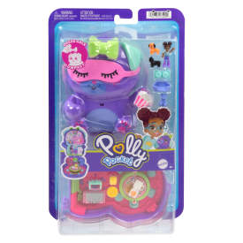 Polly Pocket Sleepover Puppy Compact Playset With 1 Micro Doll JCR38 4+