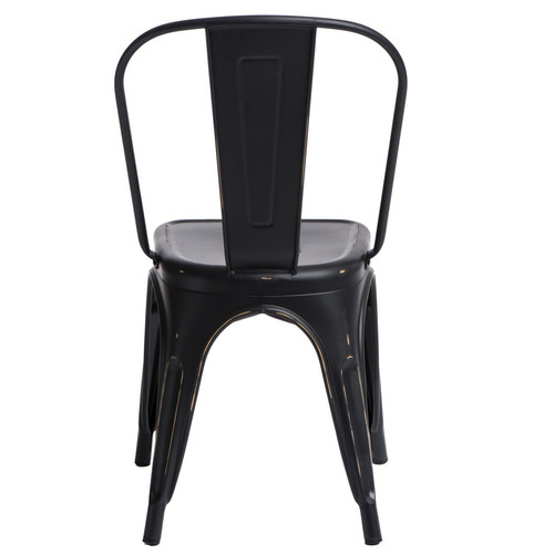 Metal Chair Paris Antique, black