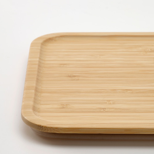 IKEA 365+ Lid, large rectangular/bamboo, 32x21 cm