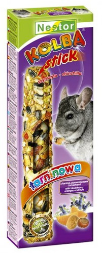 Nestor Chinchilla Stick Blackthorn, Orange and Nuts 2pcs