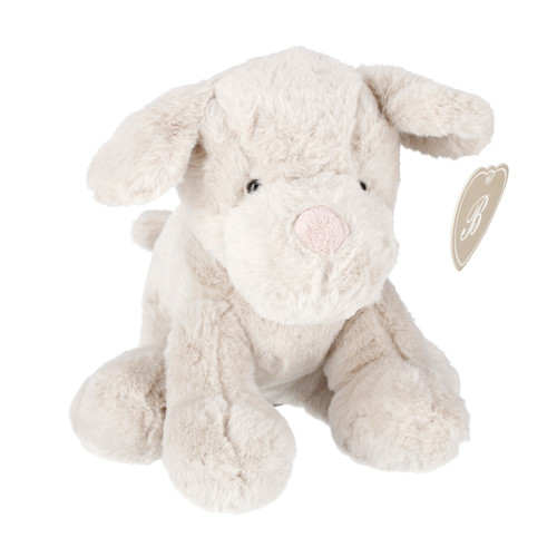 Soft Plush Toy Dog Renee 25cm, beige