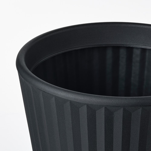BJÖRNBAMBU Plant pot, in/outdoor dark grey, 41 cm