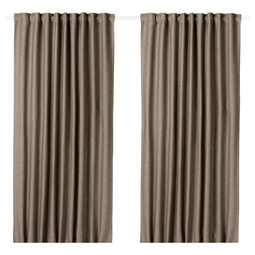 VILBORG Room darkening curtains, 1 pair, 145x300 cm