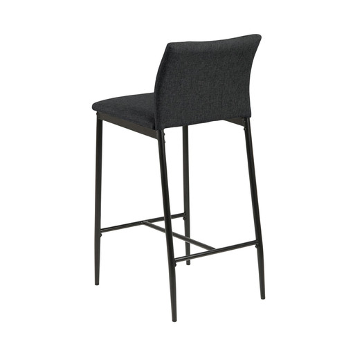 Bar Stool Demina, low, grey