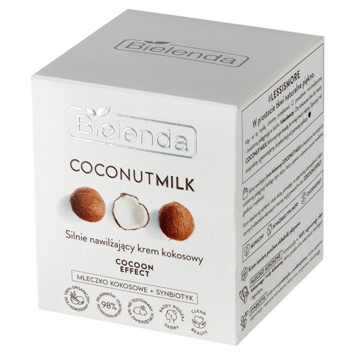 Bielenda Coconut Milk Highly Moisturizing Coconut Cream Day/Night 98% Natural Vegan 50ml