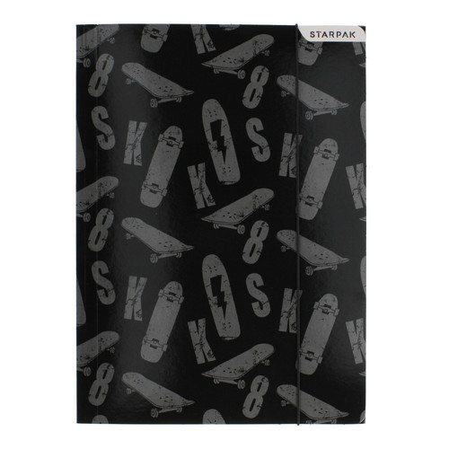 Paper Folder with Elastic Band A4 Skate 10-pack, assorted patterns