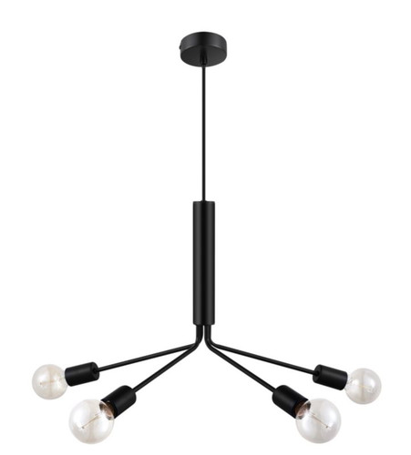 Pendant Lamp Ghlin 4-p E27, matt black