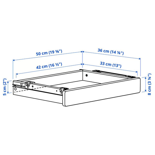 RELATERA Desk combination, white, 117x60 cm