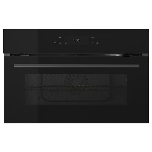 SPJUTBO True fan oven w microwave func, air fry function Grill function/black IKEA 700