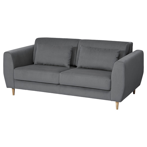 SLATORP 2-seat sofa, Hakebo dark grey