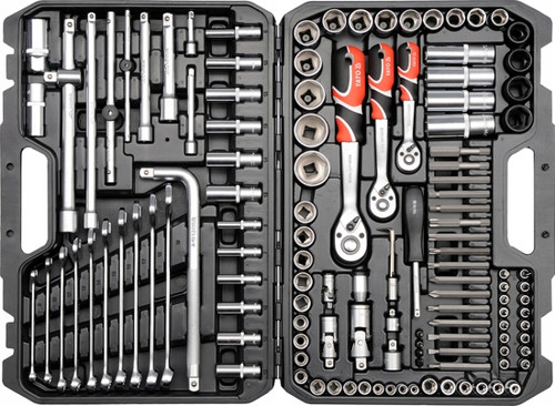 YATO Tools Set XL 1/4" , 3/8" , 1/2"  128pcs