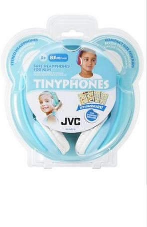 JVC Kid's Headphones HA-KD7, mint blue & white