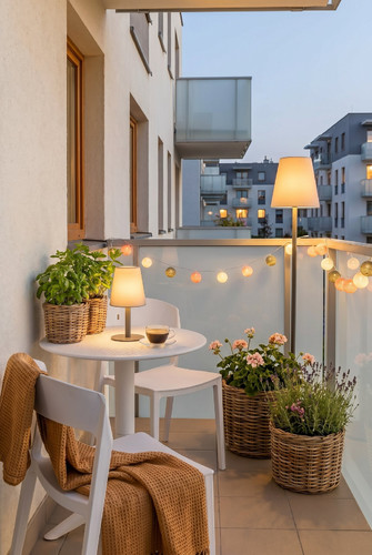 Table Bloom 60cm, in-/outdoor, white