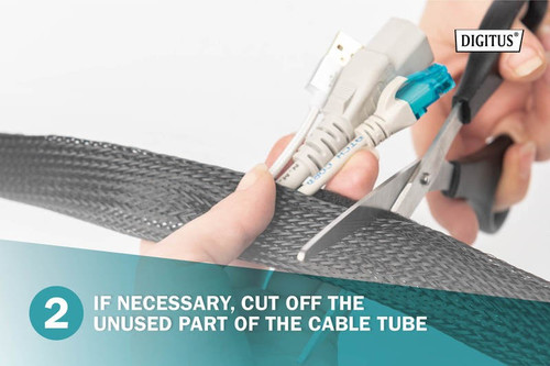 DIGITUS Flexible Cable Tube with Hook and Loop Fastener