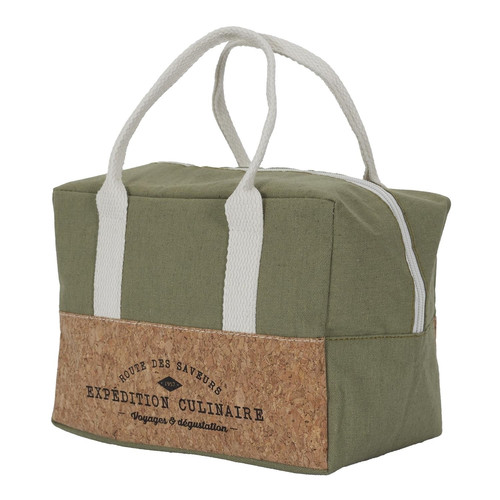 Lunch Bag Refreshing Cork 3l, green