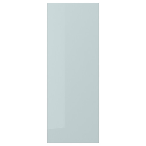 KALLARP Cover panel, high-gloss light grey-blue, 39x106 cm