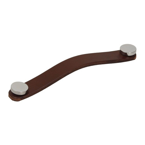 Furniture Door Handle Gamet, brown/chrome