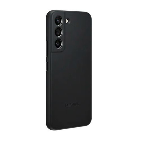 Samsung Phone Case Leather Cover S22, black