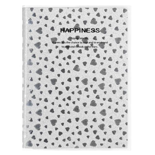 Notebook Diary A7 80 Sheets Glitter Happiness, 1pc, assorted colours