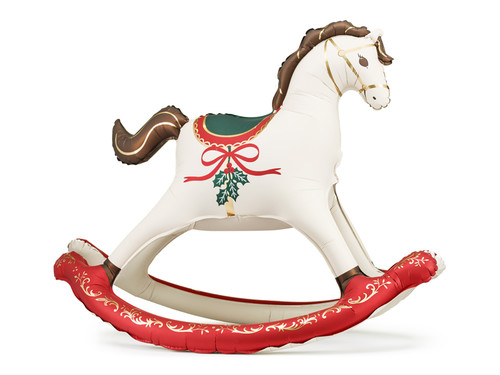Freestanding Foil Horse Balloon, Christmas Theme, Mixed Colors