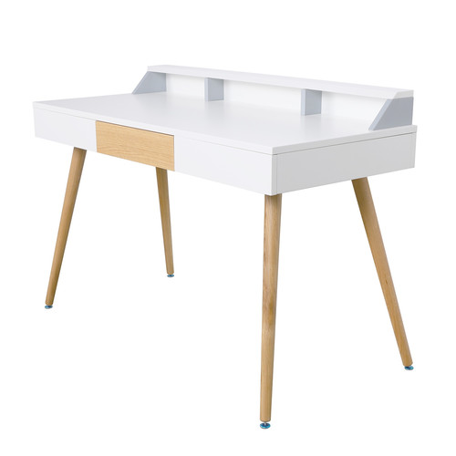 Desk Skans, white/oak