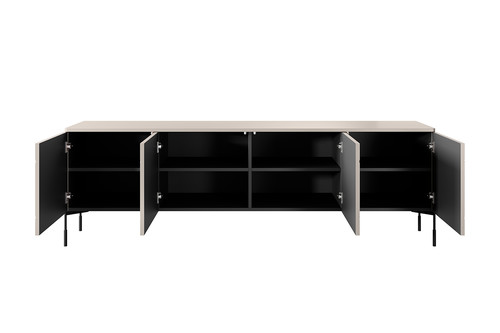 Four-Door TV Cabinet Sonatia 200, cashmere