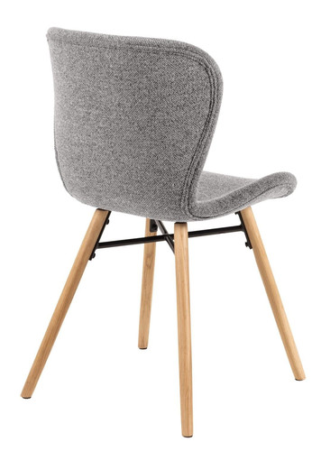 Upholstered Chair Batilda, grey