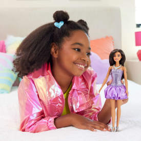Barbie Fashionistas Doll #234 in Sequined Purple Dress HYT92 3+