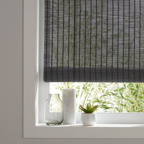 Corded Bamboo Roller Blind Colours Java 120x180cm, grey