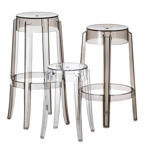 Stool Ghost 46cm, transparent